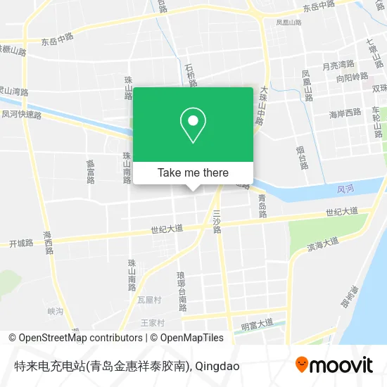 特来电充电站(青岛金惠祥泰胶南) map