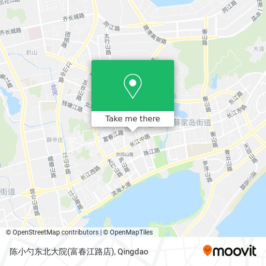 陈小勺东北大院(富春江路店) map