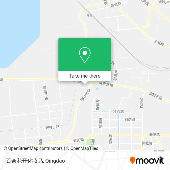 百合花开化妆品 map