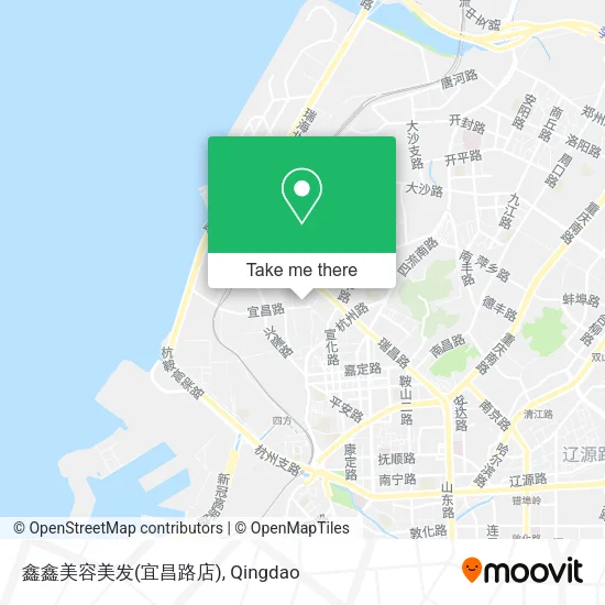 鑫鑫美容美发(宜昌路店) map