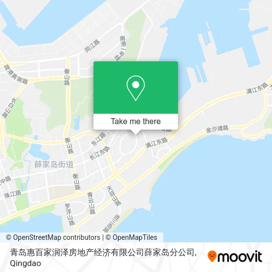 青岛惠百家润泽房地产经济有限公司薛家岛分公司 map