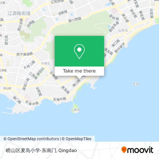 崂山区麦岛小学-东南门 map