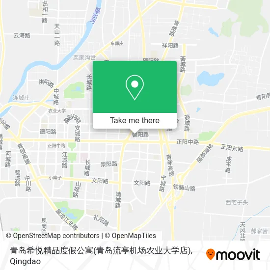 青岛希悦精品度假公寓(青岛流亭机场农业大学店) map