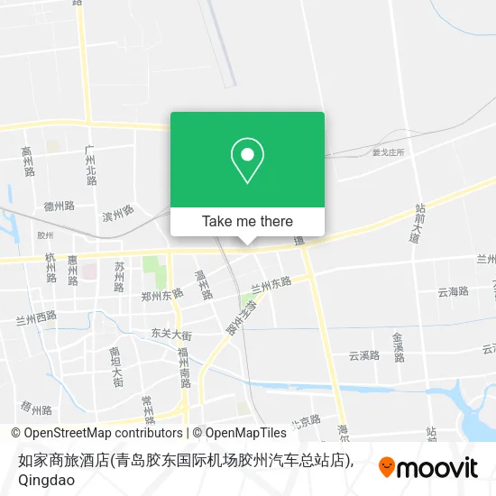 如家商旅酒店(青岛胶东国际机场胶州汽车总站店) map