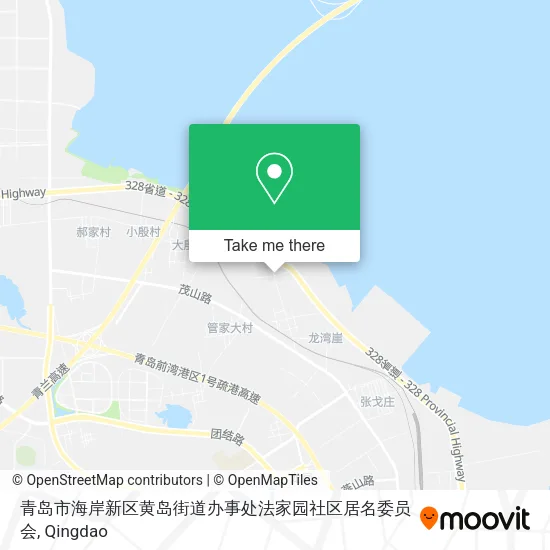 青岛市海岸新区黄岛街道办事处法家园社区居名委员会 map