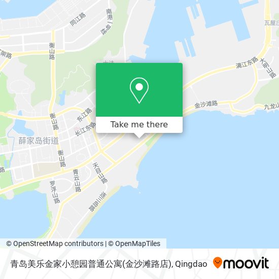 青岛美乐金家小憩园普通公寓(金沙滩路店) map