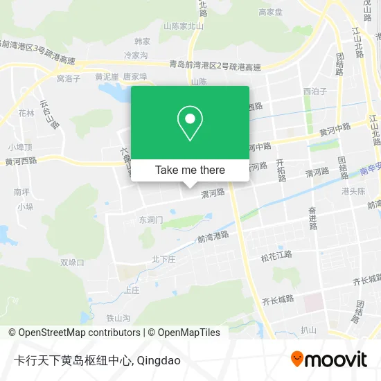 卡行天下黄岛枢纽中心 map