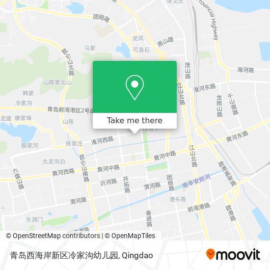 How To Get To 青岛西海岸新区冷家沟幼儿园in 黄岛区by Bus