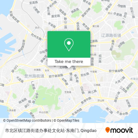 市北区镇江路街道办事处文化站-东南门 map