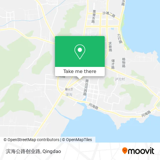 滨海公路创业路 map
