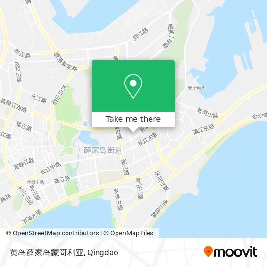 黄岛薛家岛蒙哥利亚 map