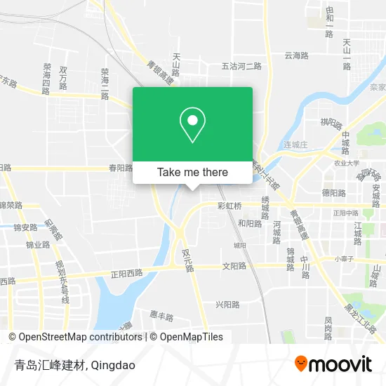 青岛汇峰建材 map