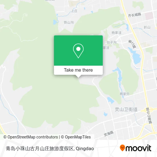 青岛小珠山古月山庄旅游度假区 map
