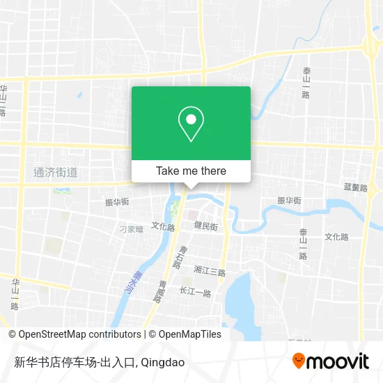 新华书店停车场-出入口 map