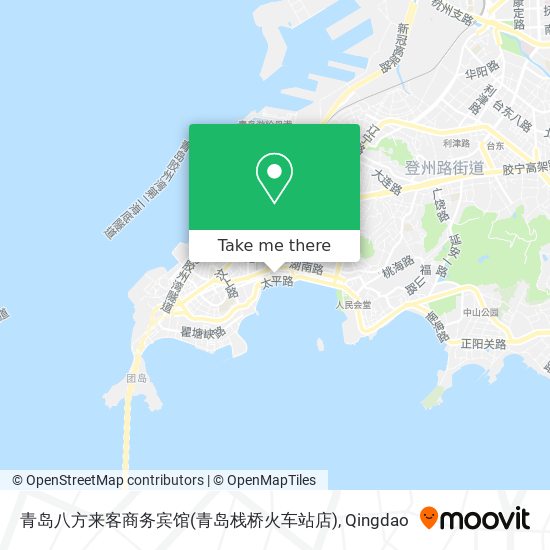 青岛八方来客商务宾馆(青岛栈桥火车站店) map