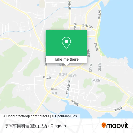 亨裕韩国料理(鳌山卫店) map