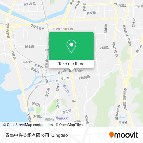 青岛中兴染织有限公司 map