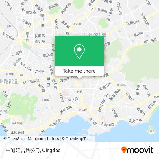 中通延吉路公司 map