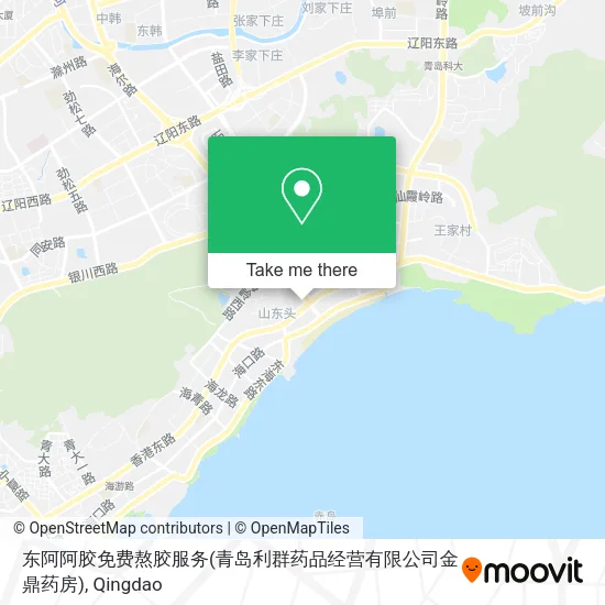 东阿阿胶免费熬胶服务(青岛利群药品经营有限公司金鼎药房) map