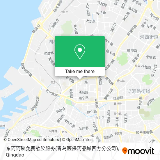 东阿阿胶免费熬胶服务(青岛医保药品城四方分公司) map