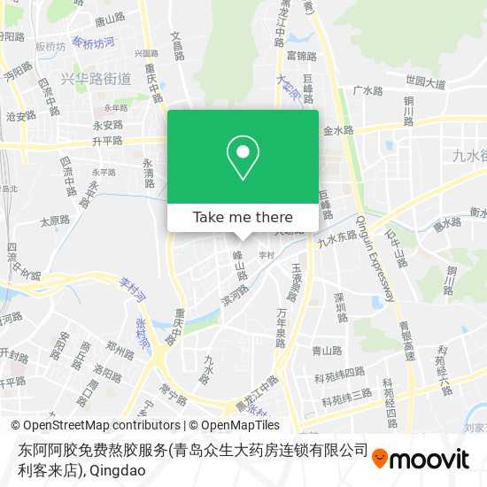 东阿阿胶免费熬胶服务(青岛众生大药房连锁有限公司利客来店) map