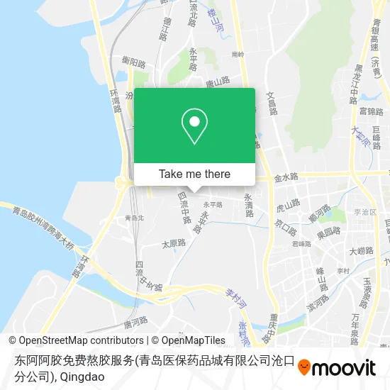 东阿阿胶免费熬胶服务(青岛医保药品城有限公司沧口分公司) map