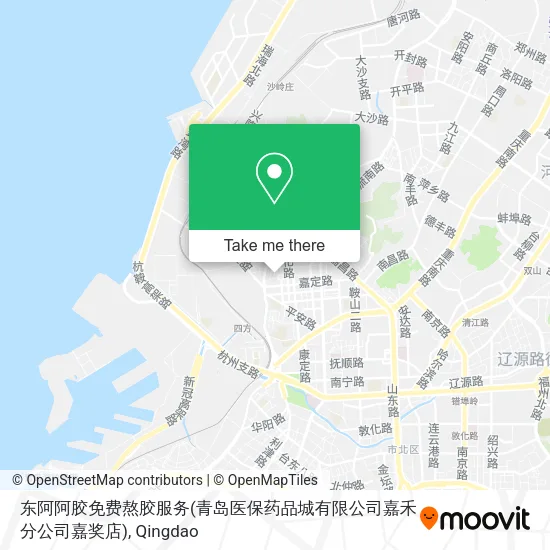 东阿阿胶免费熬胶服务(青岛医保药品城有限公司嘉禾分公司嘉奖店) map