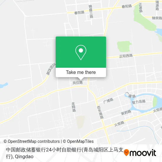 中国邮政储蓄银行24小时自助银行(青岛城阳区上马支行) map
