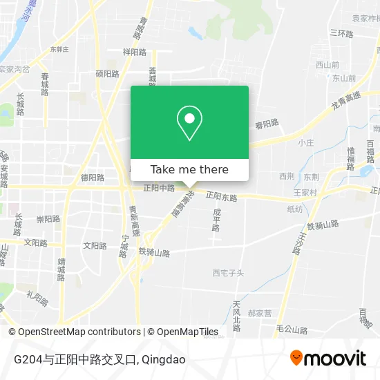 G204与正阳中路交叉口 map
