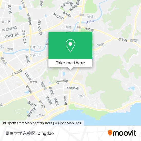 青岛大学东校区 map