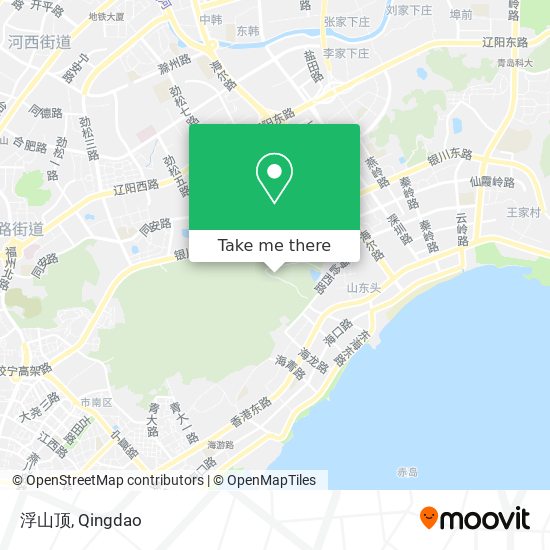浮山顶 map