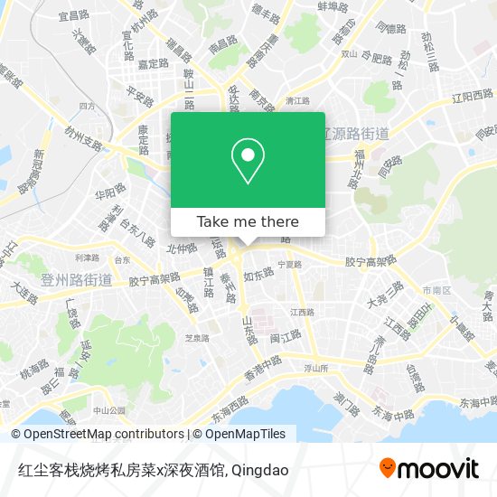 红尘客栈烧烤私房菜x深夜酒馆 map