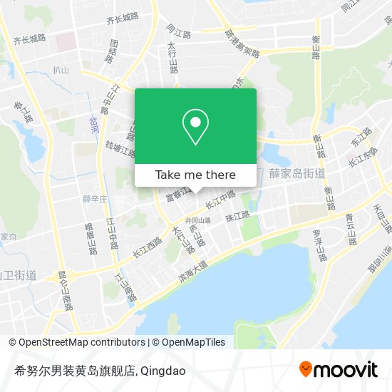 希努尔男装黄岛旗舰店 map