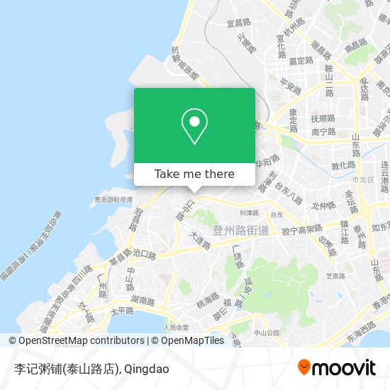 李记粥铺(泰山路店) map