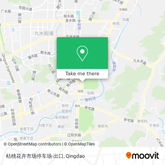 枯桃花卉市场停车场-出口 map