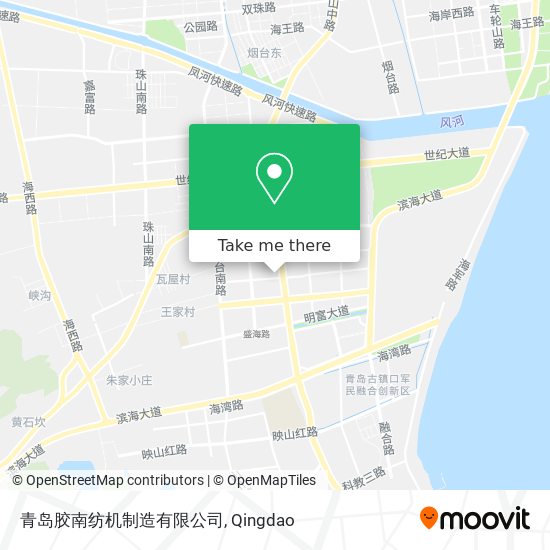 青岛胶南纺机制造有限公司 map