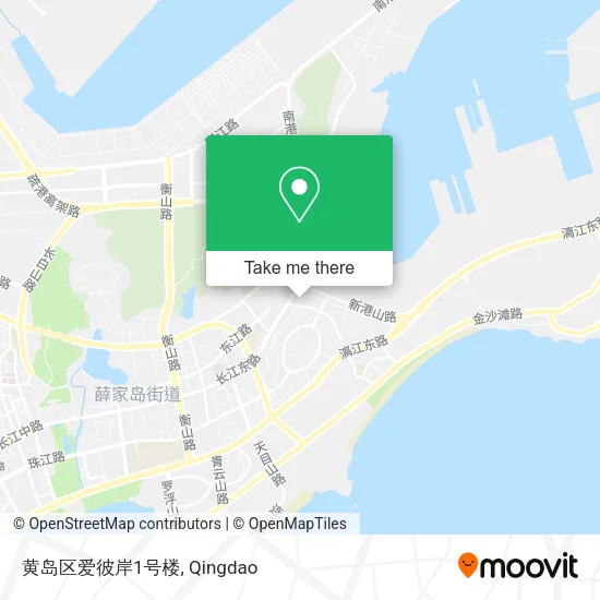 黄岛区爱彼岸1号楼 map
