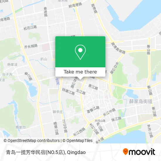 青岛一揽芳华民宿(NO.5店) map