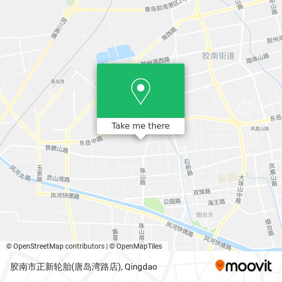 胶南市正新轮胎(唐岛湾路店) map