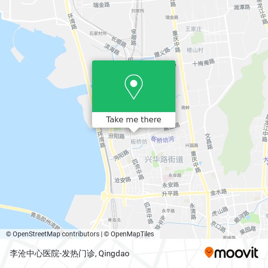 李沧中心医院-发热门诊 map