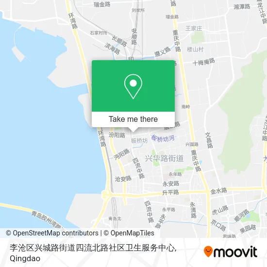 李沧区兴城路街道四流北路社区卫生服务中心 map