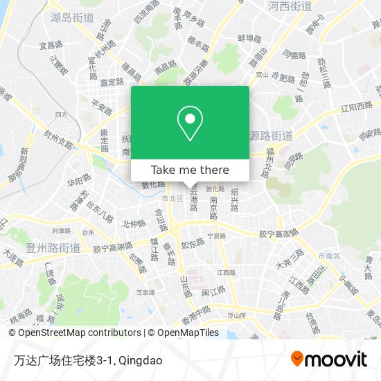 万达广场住宅楼3-1 map