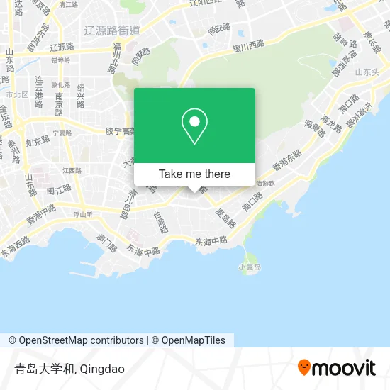 青岛大学和 map