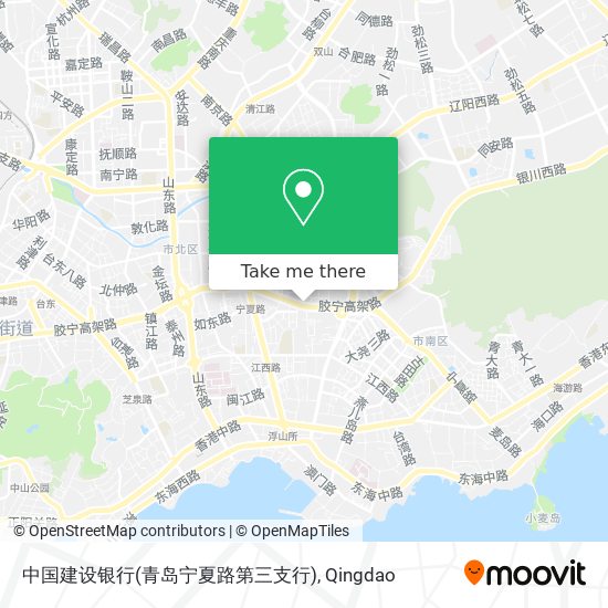 中国建设银行(青岛宁夏路第三支行) map