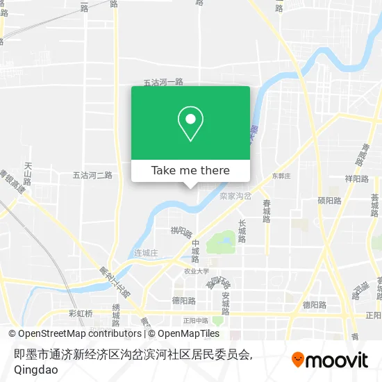 即墨市通济新经济区沟岔滨河社区居民委员会 map