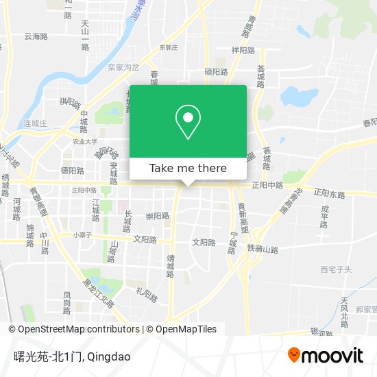曙光苑-北1门 map