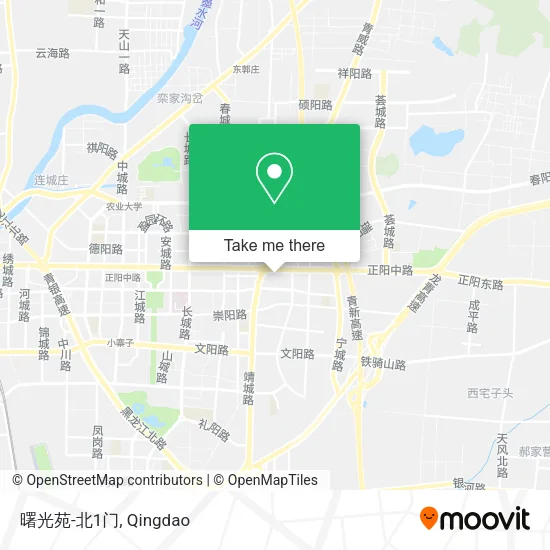 曙光苑-北1门 map