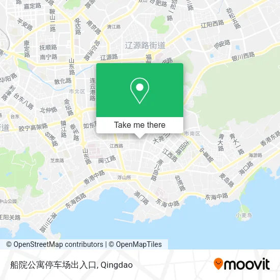 船院公寓停车场出入口 map