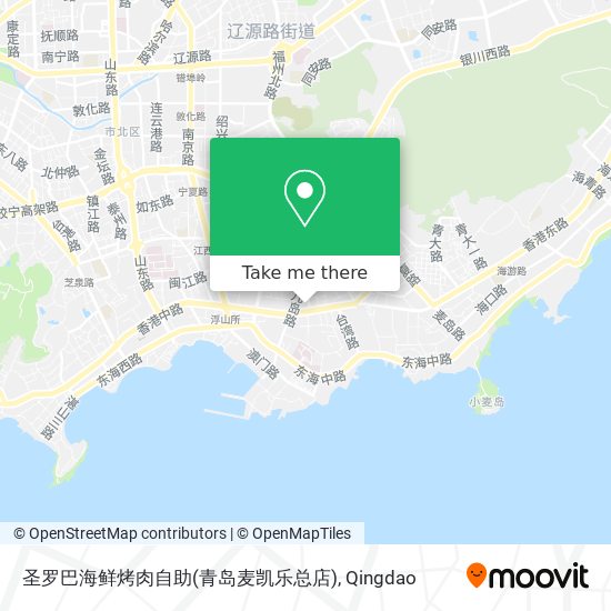 圣罗巴海鲜烤肉自助(青岛麦凯乐总店) map