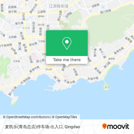 麦凯乐(青岛总店)停车场-出入口 map